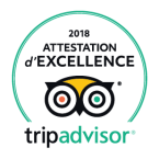 Attestation d'excellence TripAdvisor 2018